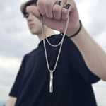 Load image into Gallery viewer, 2023 Fashion New Black Rectangle Pendant Necklace for Men - BestShop
