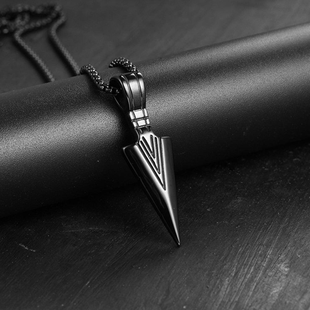 2023 Fashion New Black Rectangle Pendant Necklace for Men - BestShop