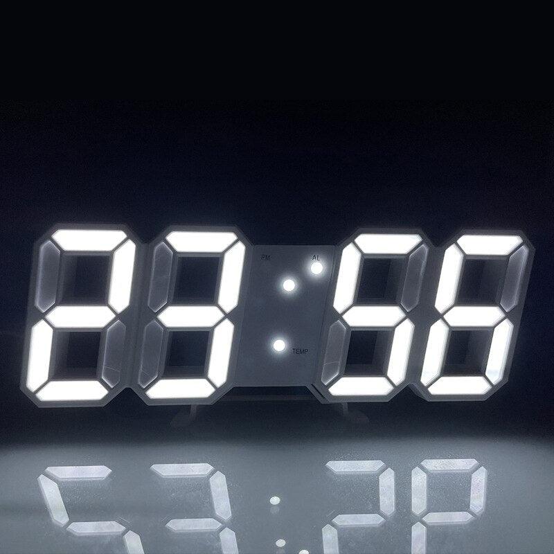 3D LED Digital Clock Luminous Fashion Wall Clock - BestShop