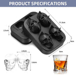 Load image into Gallery viewer, 3D Skull Silicone Ice Cube Tray - BestShop

