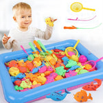 Load image into Gallery viewer, 46pcs/Set Children Magnetic Fishing Toy - BestShop
