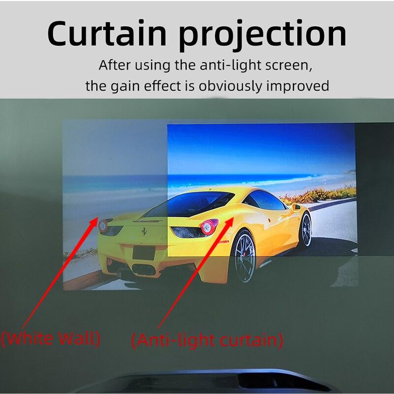 60-133 Inch Metal Gray Foldable Projector Screen - BestShop
