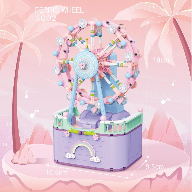 974 PCS Ferris Wheel Carousel Music Box Building Set - BestShop