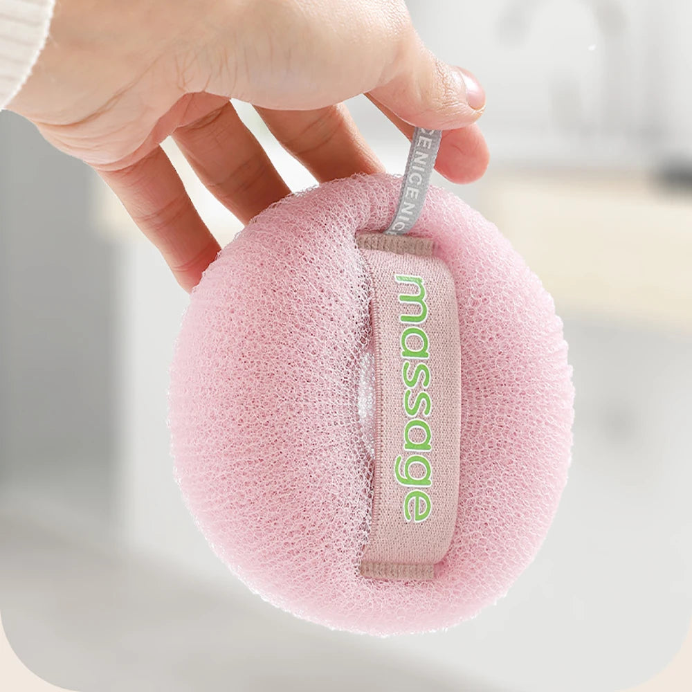 Shower Loofah Bath Sponge With Hanging Rope