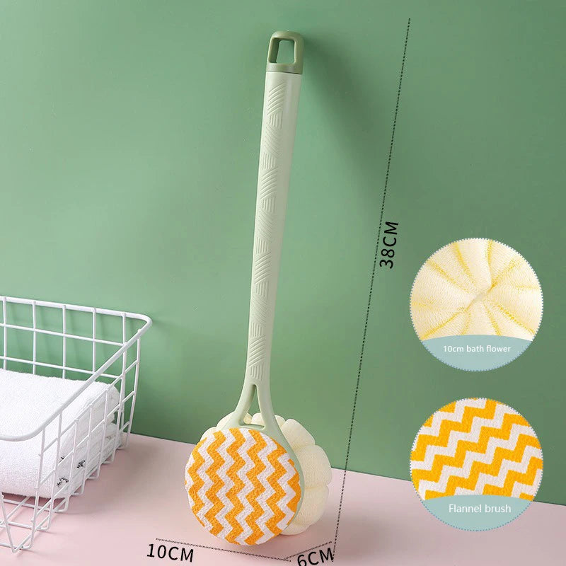 Cepillo de baño Esponja de ducha de mango largo