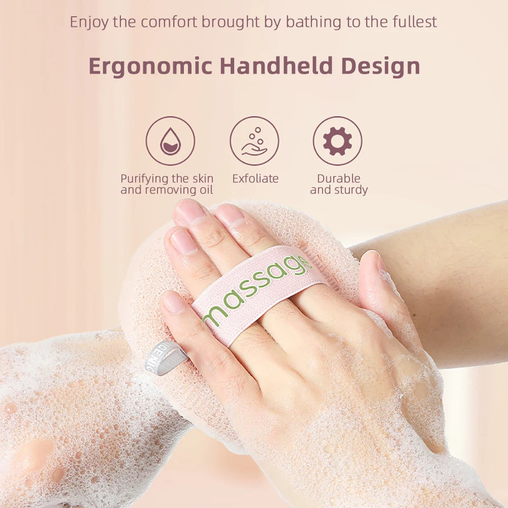 Shower Loofah Bath Sponge With Hanging Rope