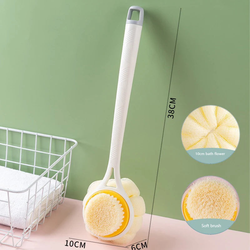 Cepillo de baño Esponja de ducha de mango largo