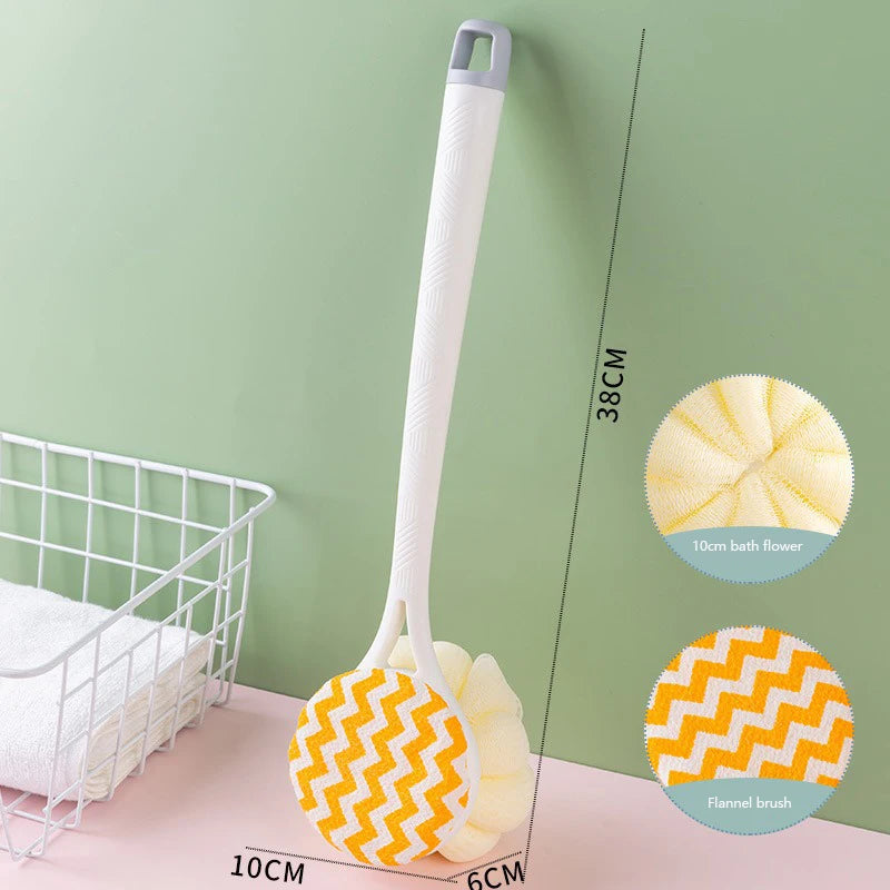 Cepillo de baño Esponja de ducha de mango largo