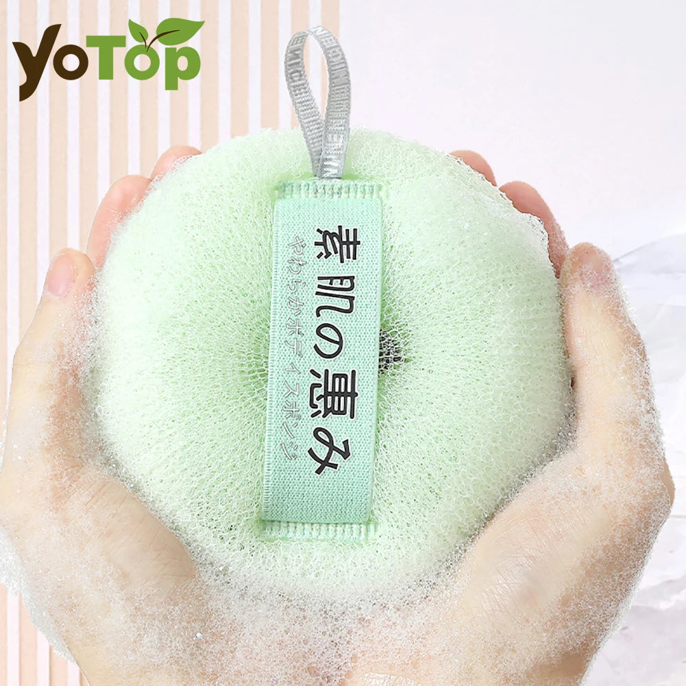 Shower Loofah Bath Sponge With Hanging Rope