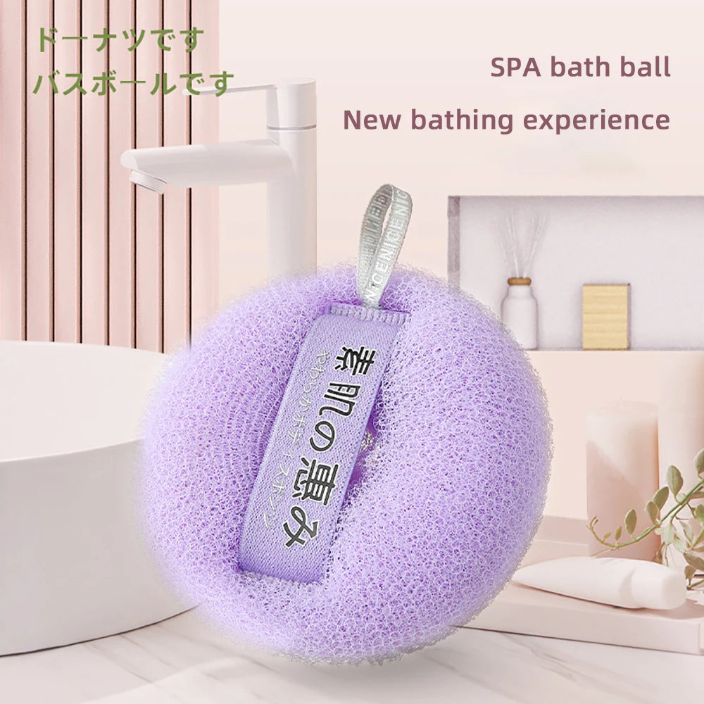 Shower Loofah Bath Sponge With Hanging Rope