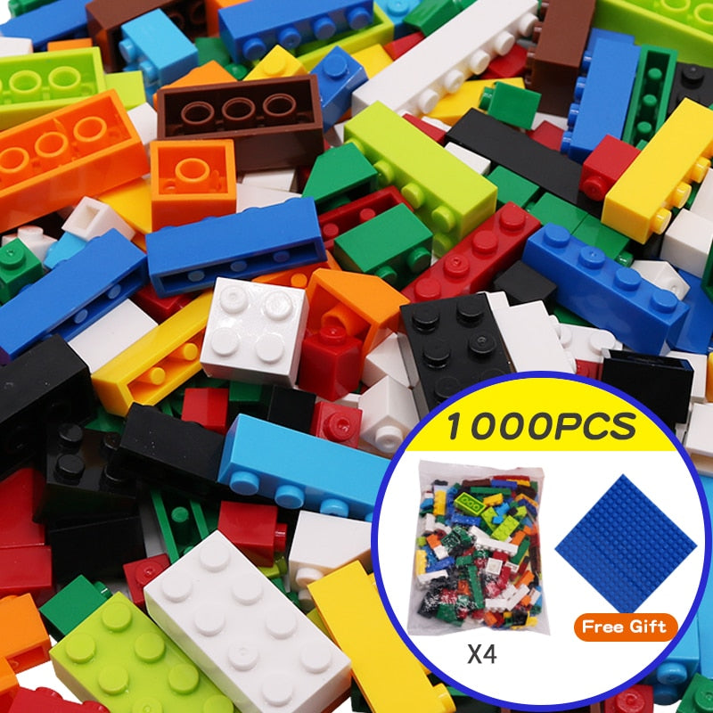 1000 Pieces DIY Creative Building Blocks Bulk Sets City Classic Bricks - BestShop