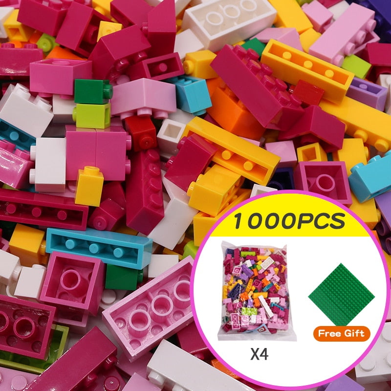 1000 Pieces DIY Creative Building Blocks Bulk Sets City Classic Bricks - BestShop