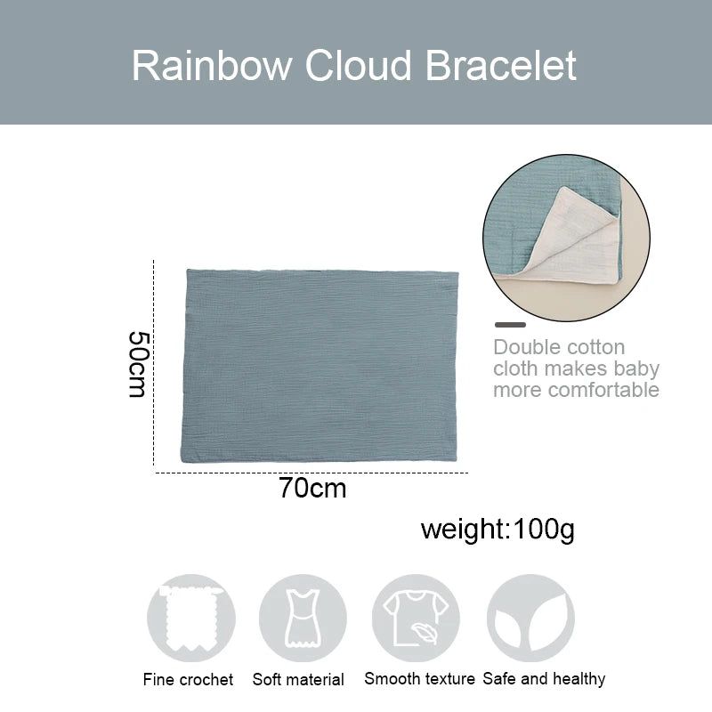 Baby Bath Towel Cotton Blanket Brush Gift Set