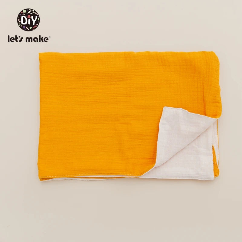 Baby Bath Towel Cotton Blanket Brush Gift Set