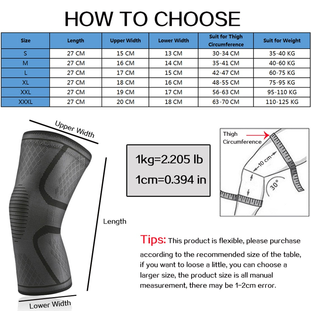 1 PC Elastic Knee Pads Nylon Sports Fitness Kneepad - BestShop