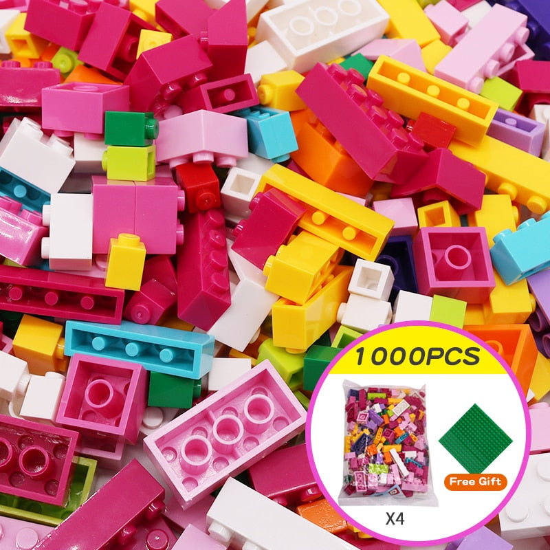 1000 Pieces DIY Creative Building Blocks Bulk Sets City Classic Bricks - BestShop