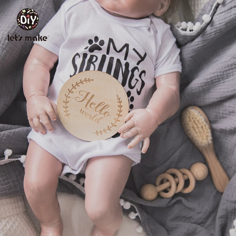 Baby Bath Towel Cotton Blanket Brush Gift Set