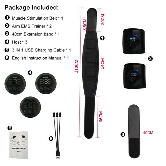 Muscle Stimulation Belt Electric ABS Stimulator Trainer - BestShop