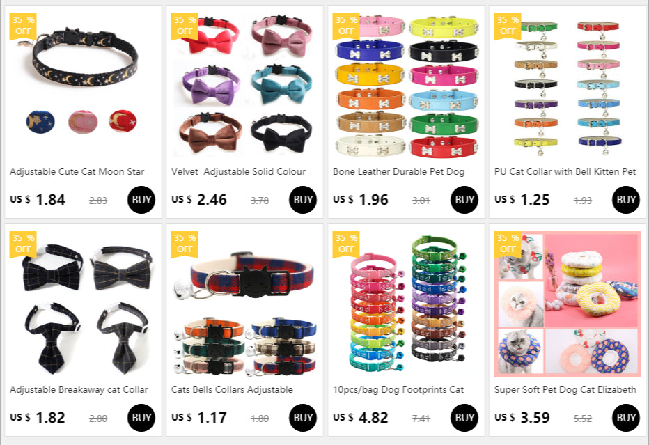 Bone Leather Durable Pet Collars