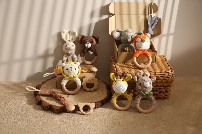 Baby Bath Towel Cotton Blanket Brush Gift Set