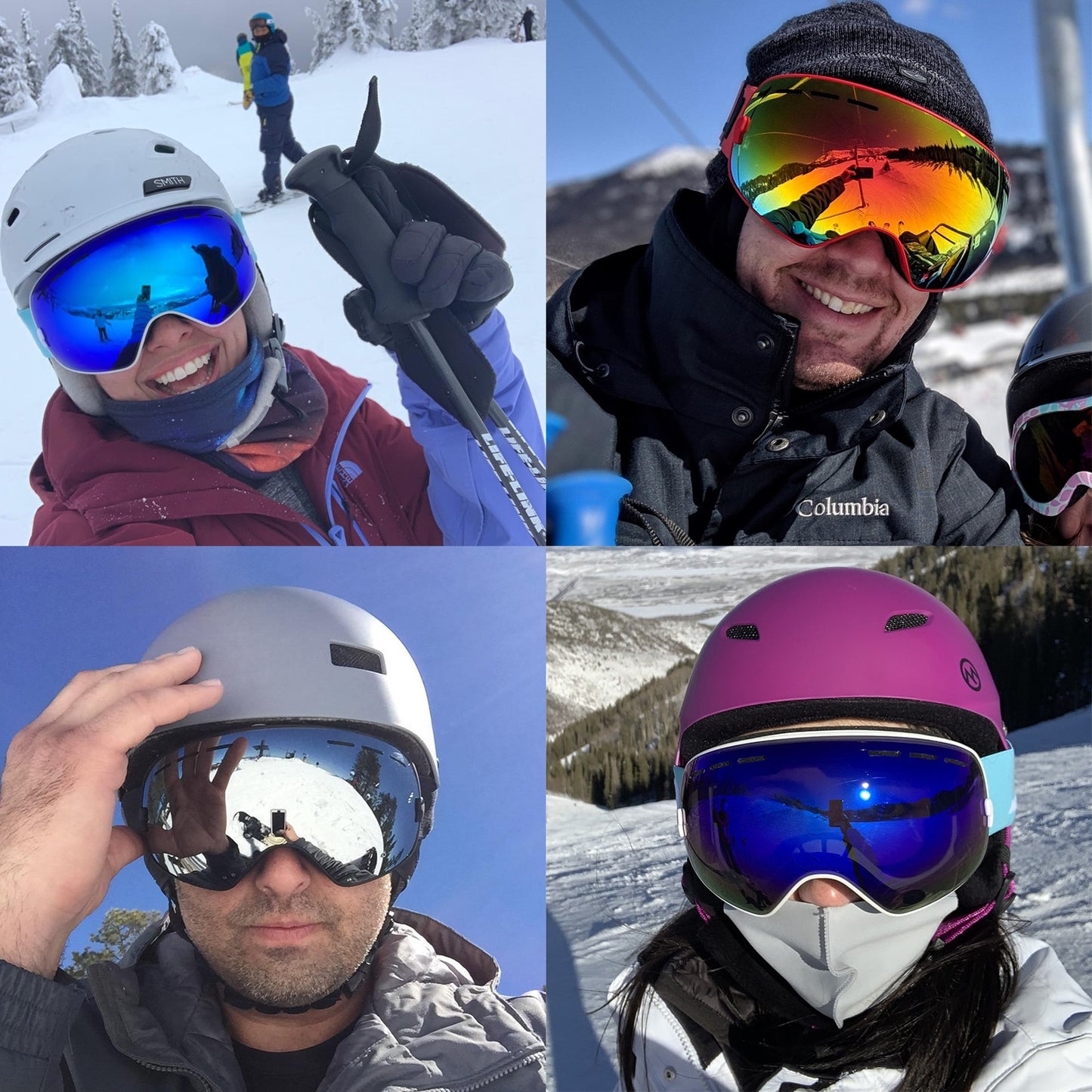 Ski Goggles,Winter Snow Sports Goggles with Anti-fog UV Protection for Men Women Youth Interchangeable Lens - Premium Goggles - BestShop