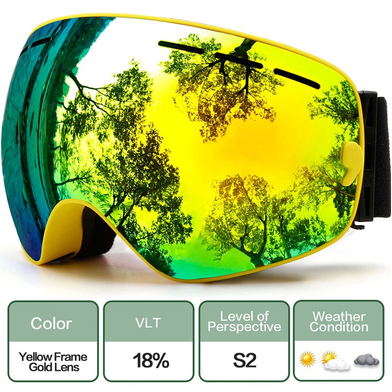 Ski Goggles,Winter Snow Sports Goggles with Anti-fog UV Protection for Men Women Youth Interchangeable Lens - Premium Goggles - BestShop