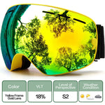 Load image into Gallery viewer, Ski Goggles,Winter Snow Sports Goggles with Anti-fog UV Protection for Men Women Youth Interchangeable Lens - Premium Goggles - BestShop
