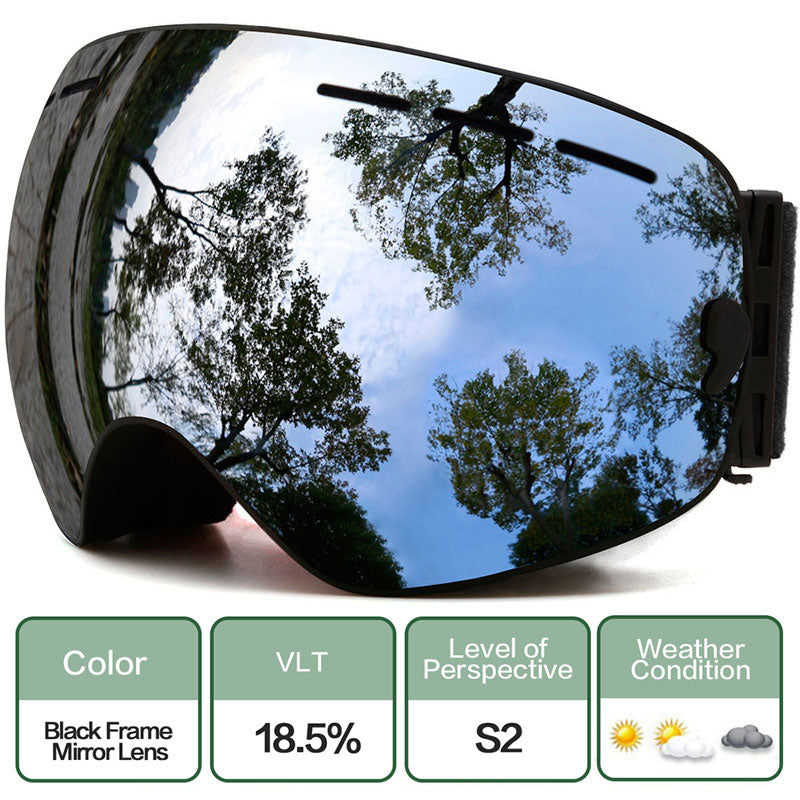 Ski Goggles,Winter Snow Sports Goggles with Anti-fog UV Protection for Men Women Youth Interchangeable Lens - Premium Goggles - BestShop