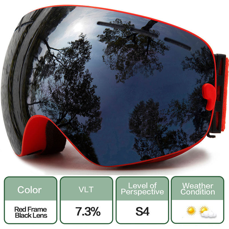 Ski Goggles,Winter Snow Sports Goggles with Anti-fog UV Protection for Men Women Youth Interchangeable Lens - Premium Goggles - BestShop