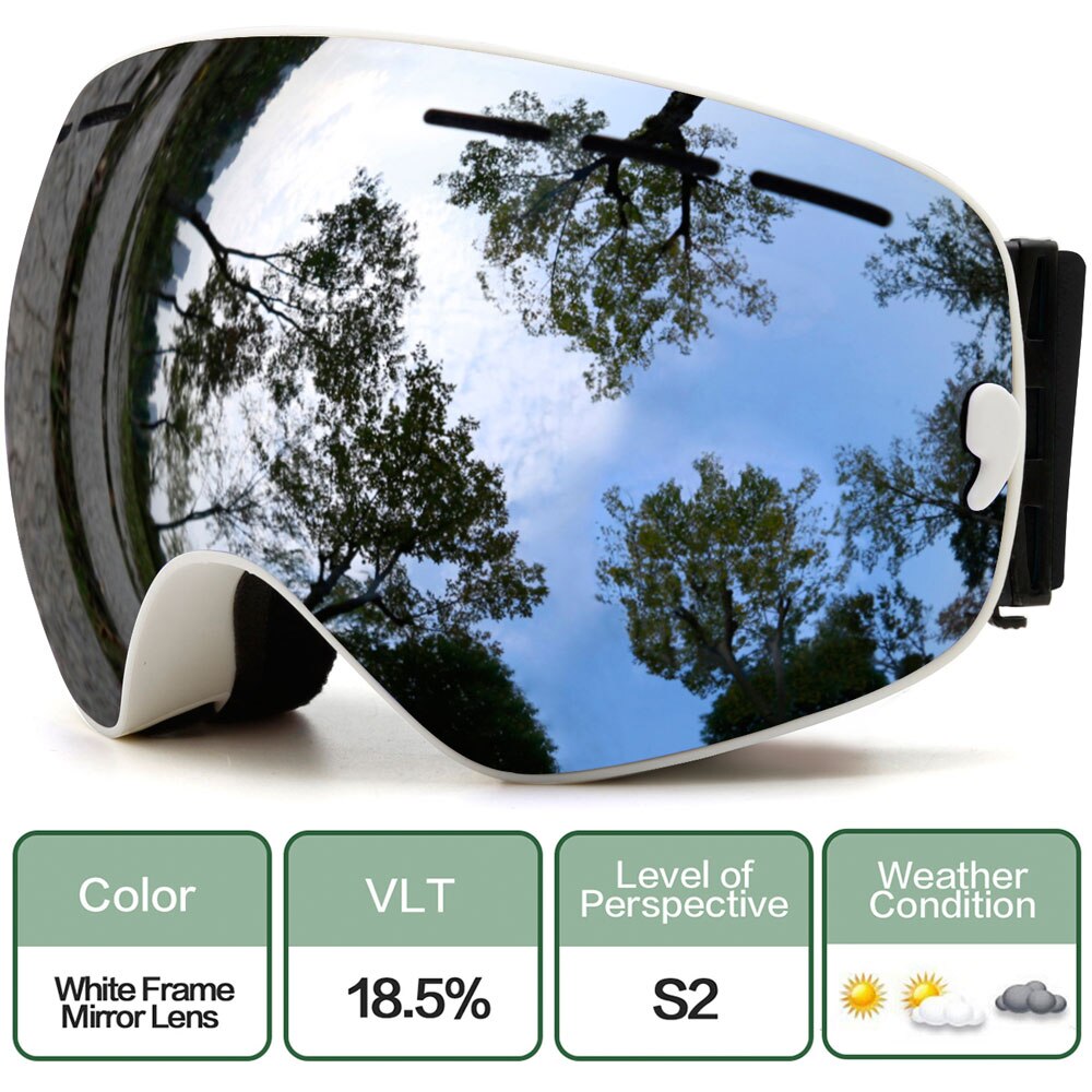 Ski Goggles,Winter Snow Sports Goggles with Anti-fog UV Protection for Men Women Youth Interchangeable Lens - Premium Goggles - BestShop