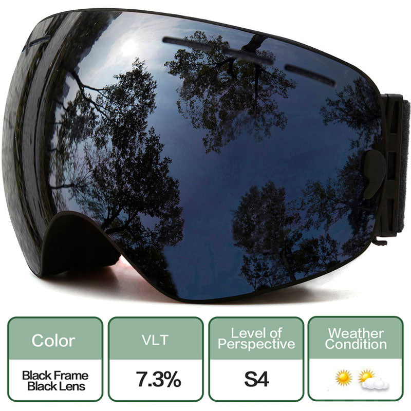Ski Goggles,Winter Snow Sports Goggles with Anti-fog UV Protection for Men Women Youth Interchangeable Lens - Premium Goggles - BestShop