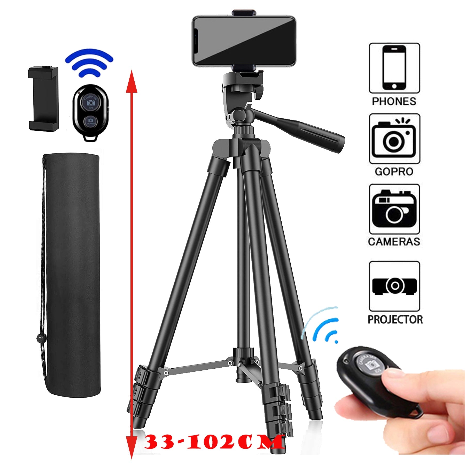 DSLR Flexible Tripod Extendable Travel Lightweight Stand - BestShop