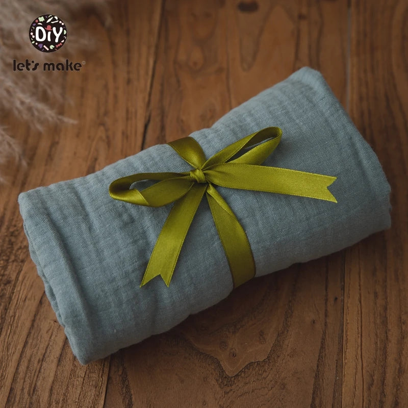 Baby Bath Towel Cotton Blanket Brush Gift Set