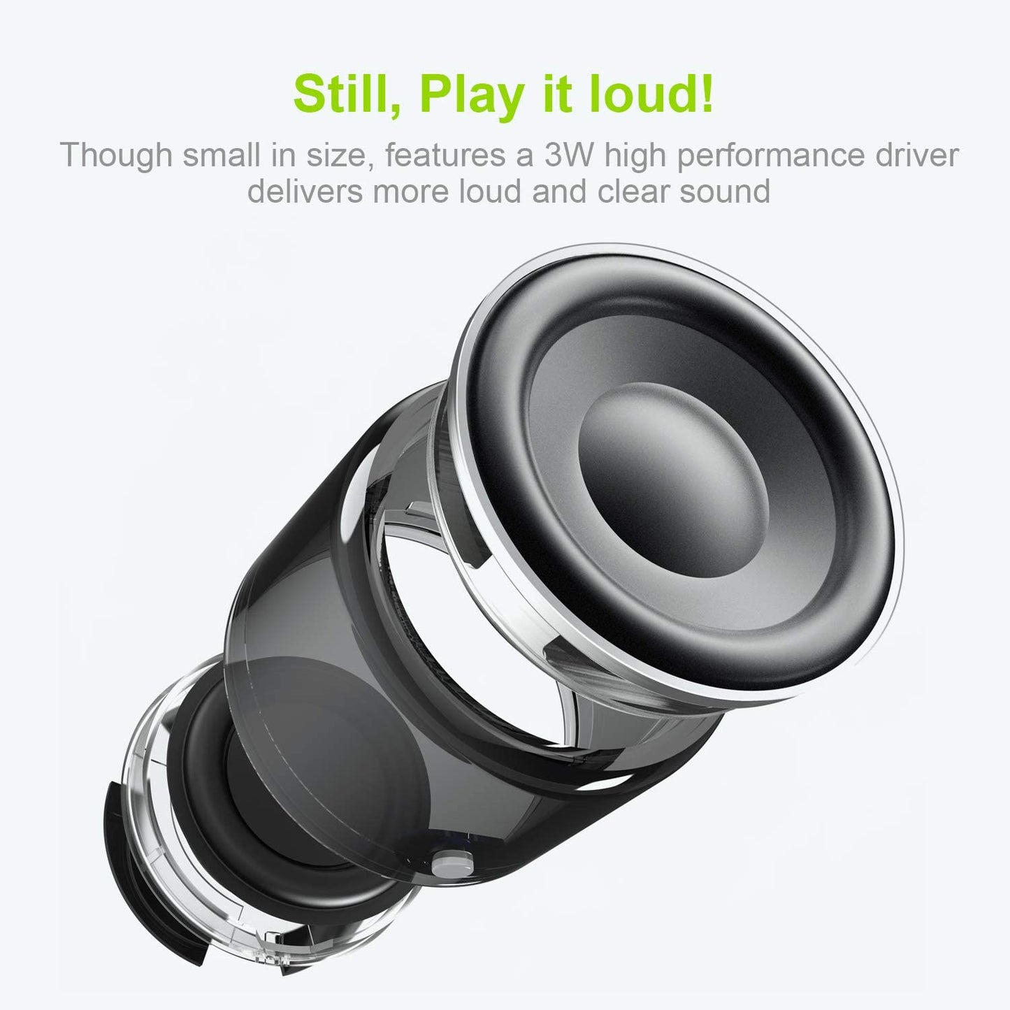 EWA A106 Pro Mini Bluetooth Speaker with Custom Bass Radiator - BestShop