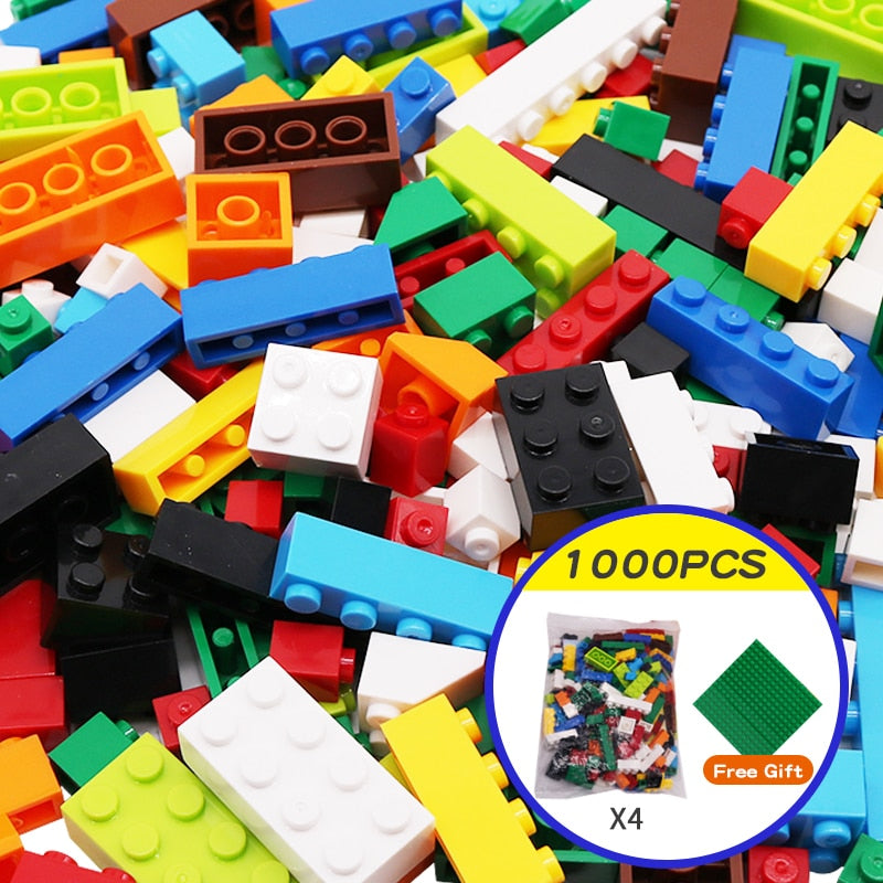 1000 Pieces DIY Creative Building Blocks Bulk Sets City Classic Bricks - BestShop