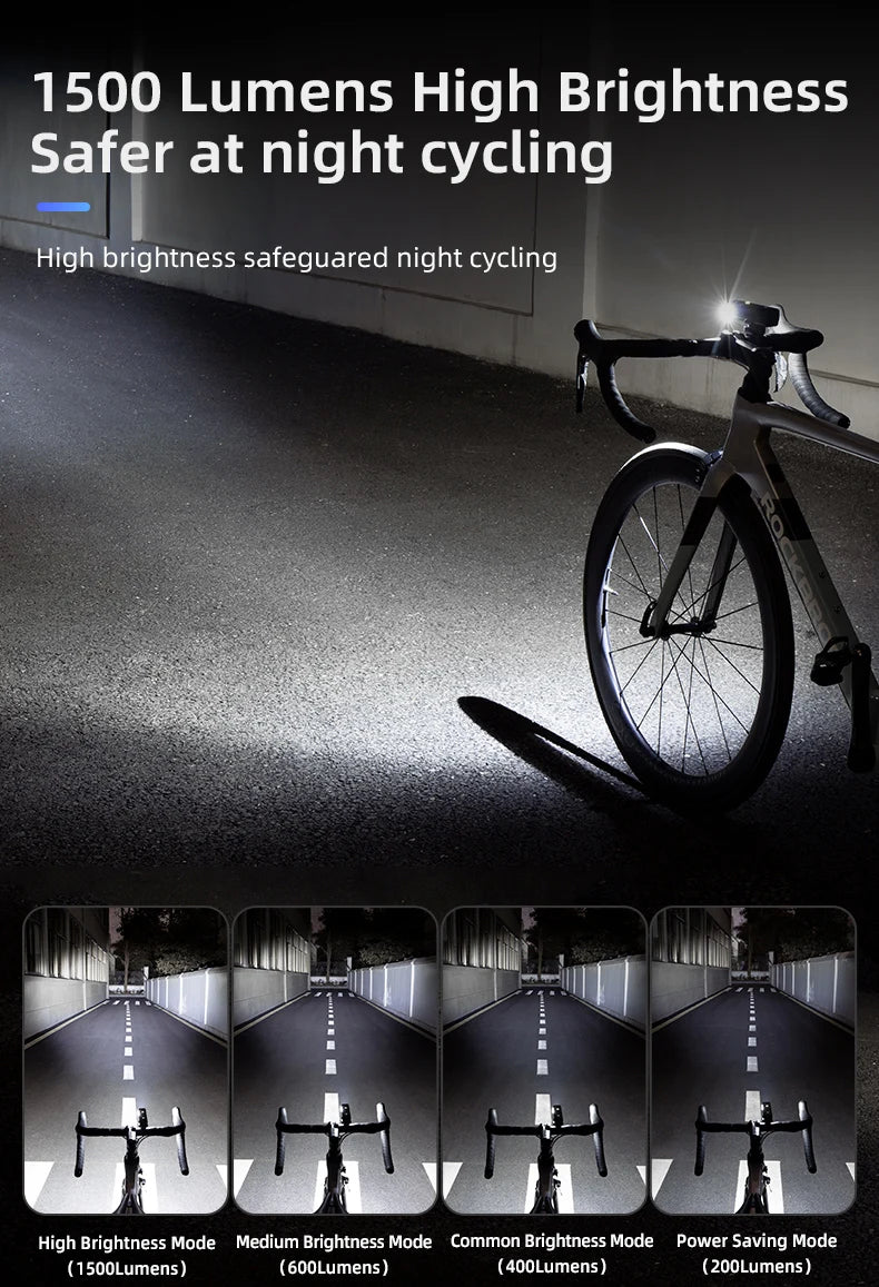 Luz delantera para bicicleta ROCKBROS de 5000 mAh