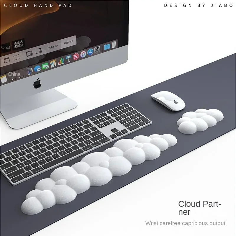 Cloud Mouse pad with wrist rest