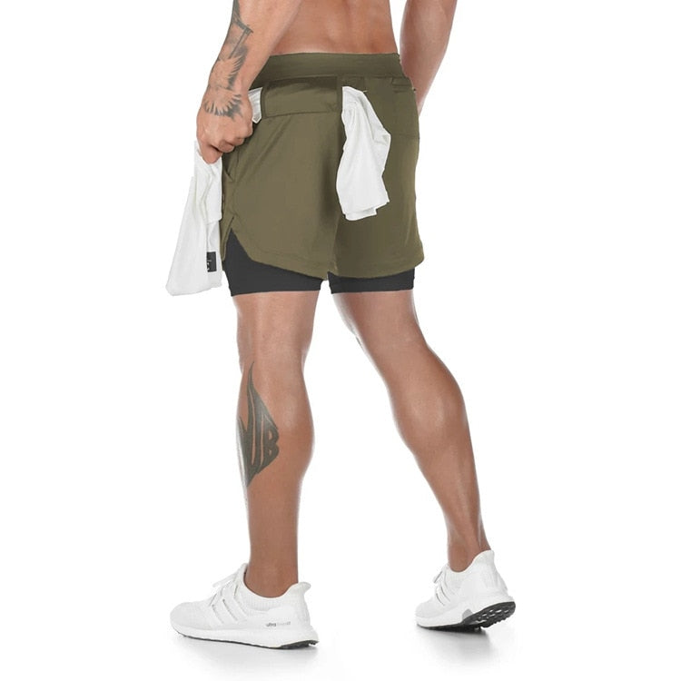 Camo Running Shorts Men Gym Sports Shorts - BestShop