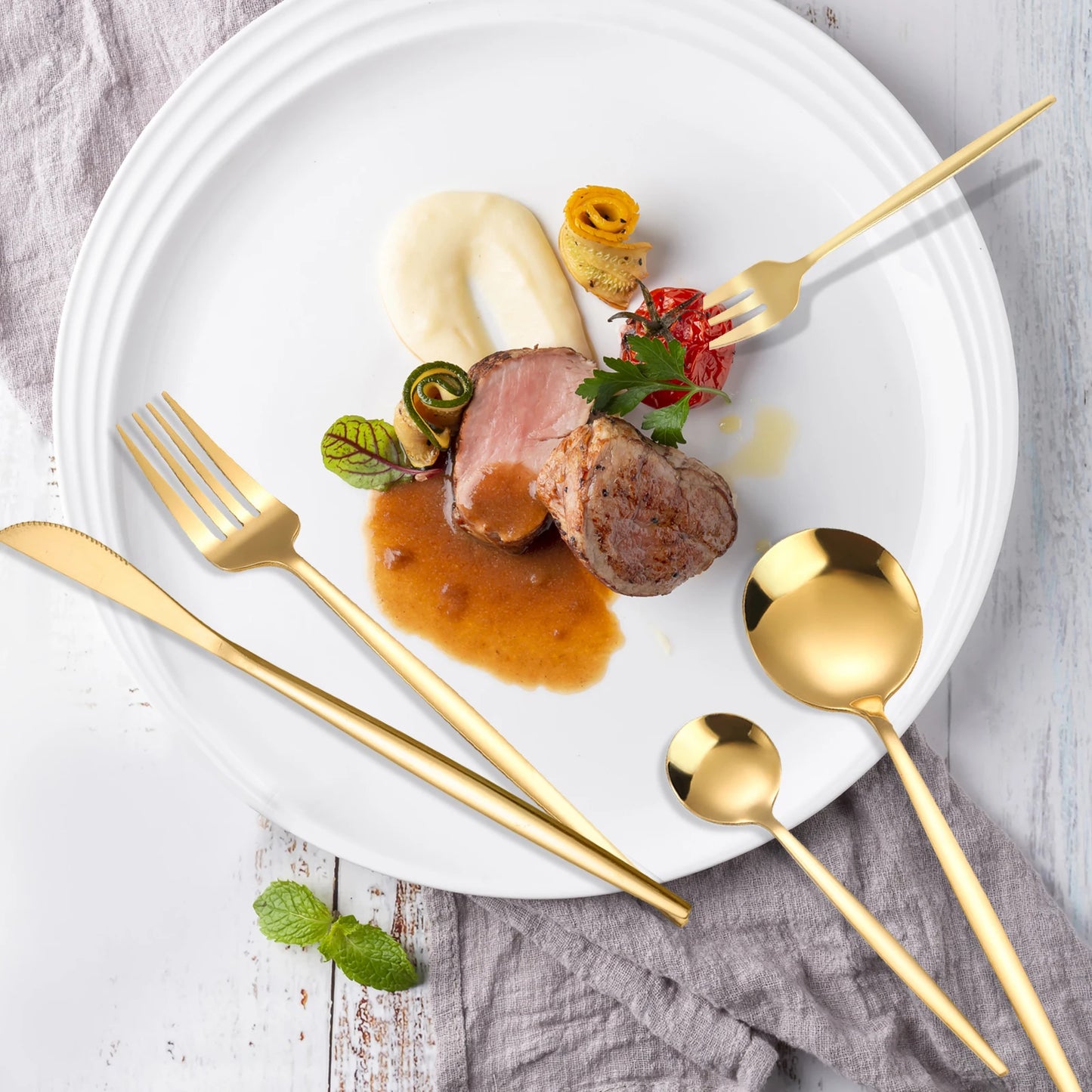 Flatware Set Stainless Steel Silverware Cutlery