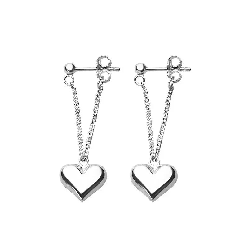 Geometric Hollow Heart Hoop Earrings