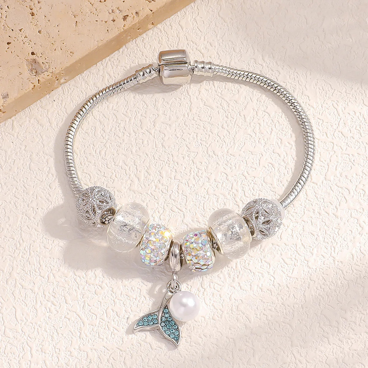 Multi-Element Beaded Love Pan Family Bracelet