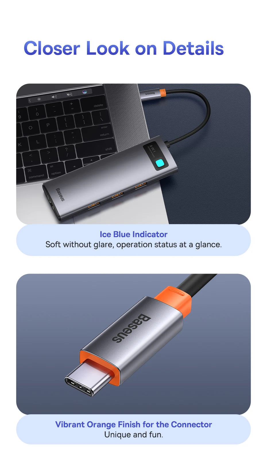 60Hz USB C Hub Type C to Ethernet Port