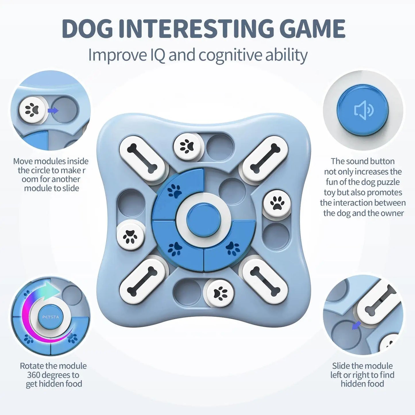 Slow Feeder Interactive Pet Puzzle