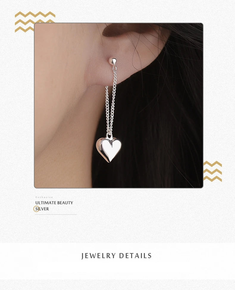 Geometric Hollow Heart Hoop Earrings