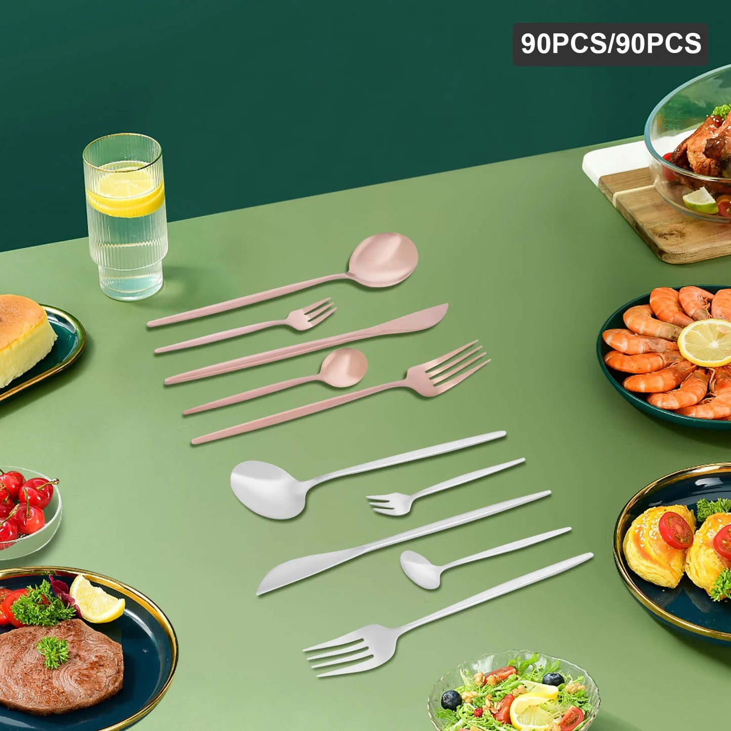 Flatware Set Stainless Steel Silverware Cutlery
