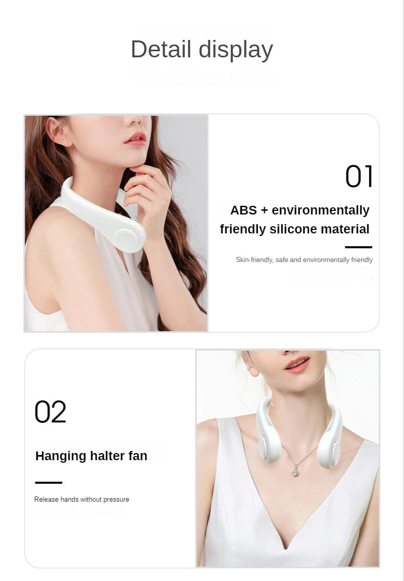 Neck Fan Portable Bladeless Hanging