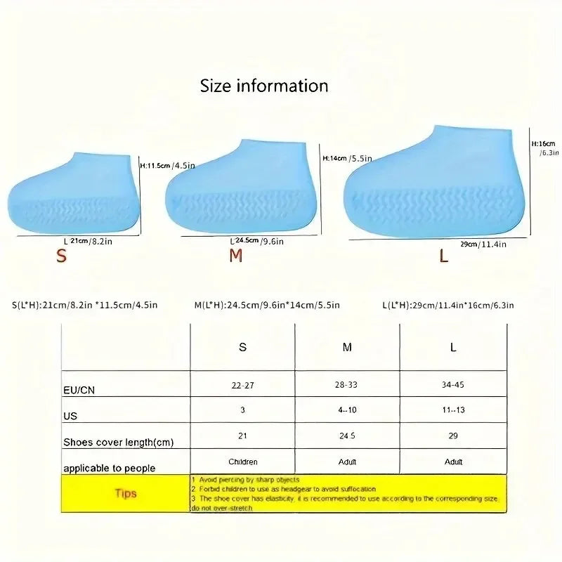 Rubber Rain Boot Overshoes For Outdoor