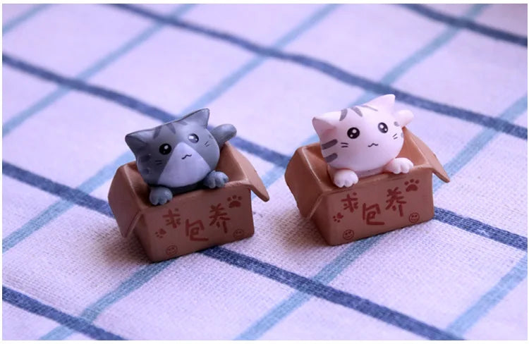 Mini chat kawaii décoratif, cadeau de jardin pour enfants