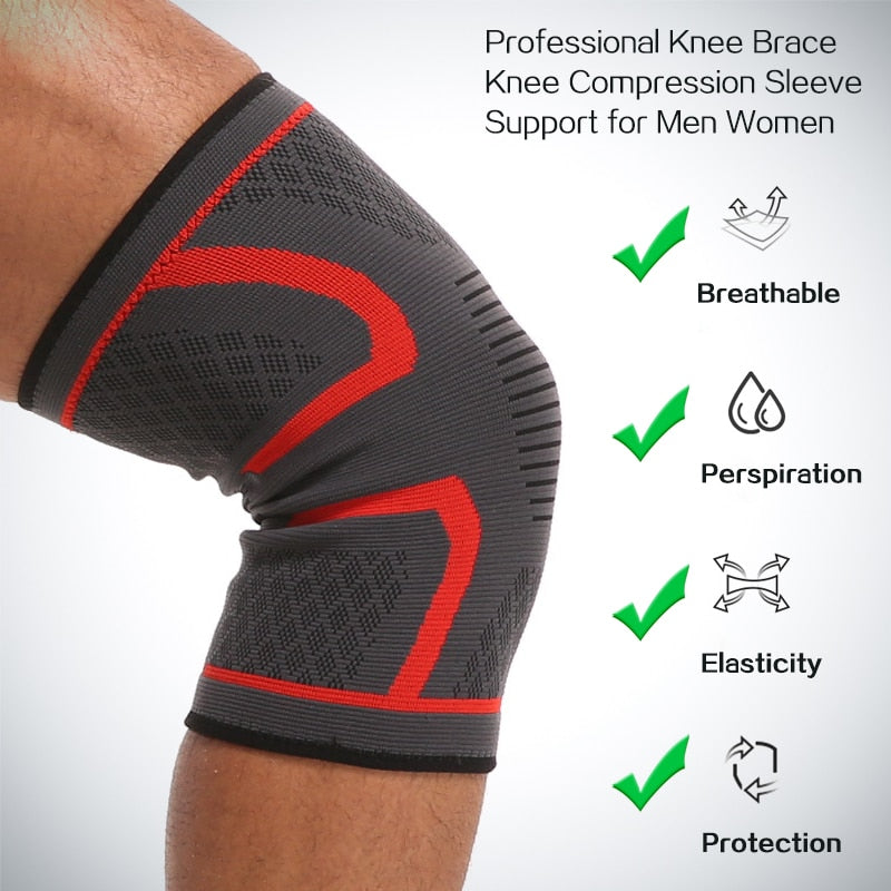 1 PC Elastic Knee Pads Nylon Sports Fitness Kneepad - BestShop