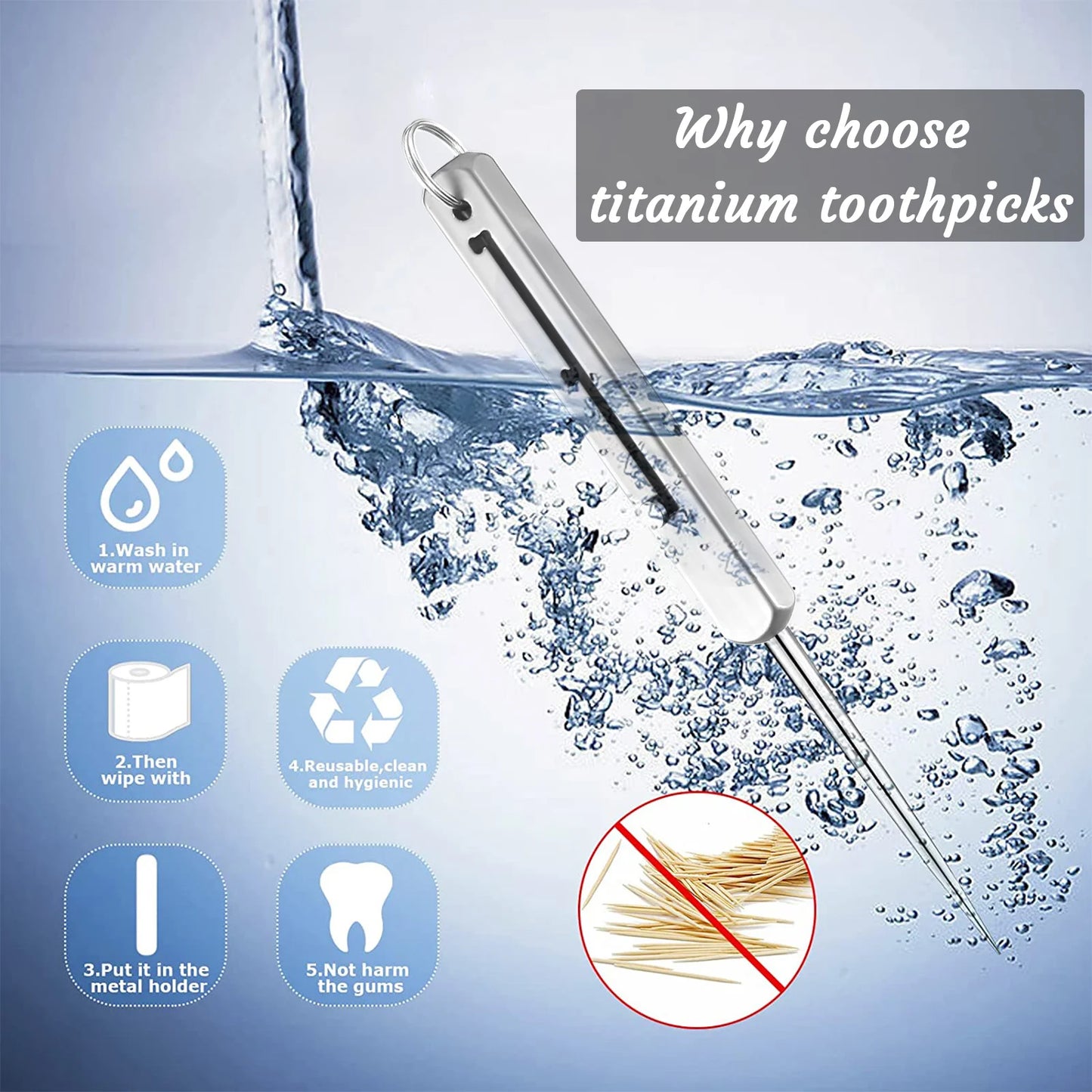 Portable Titanium Toothpicks